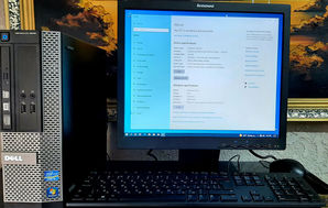Calculatoare de masa PC Monitor Dell i3 3.30 GHz Ram 4 Gb Hdd 500 Gb...