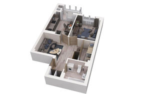 Centru Apartament cu 2 camere, 50 m², Paminteni, Bălți...