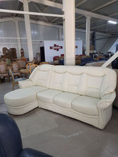 Mobilier Кожаный уголок +пуф(Новый!!!).Longlife. Германи...