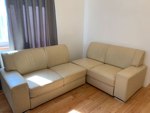 Mobilier Canapea extensibila din piele naturala! Made in...