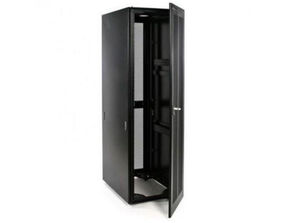 Safeuri 19&quot; 42U Standard Rack Metal Cabinet Glass Door ...