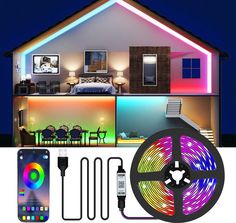 Iluminat RGB ленты 5V управление по Bluetooth и пультом....