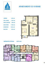 Durlesti Apartament cu 2 camere, 54 m², Durlești, Chișin...