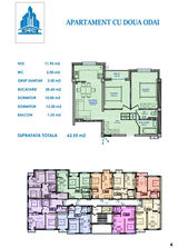 Durlesti Apartament cu 2 camere, 63 m², Durlești, Chișin...